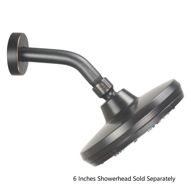 Purelux Shower Arm 6 Inch Universal Replacement Water Outlet PJ0603 Made of Stainless Steel, Flange Included, Oil Rubbed Bronze - Image 5